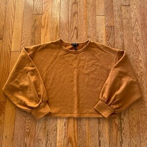 Carmel brown cropped sweater